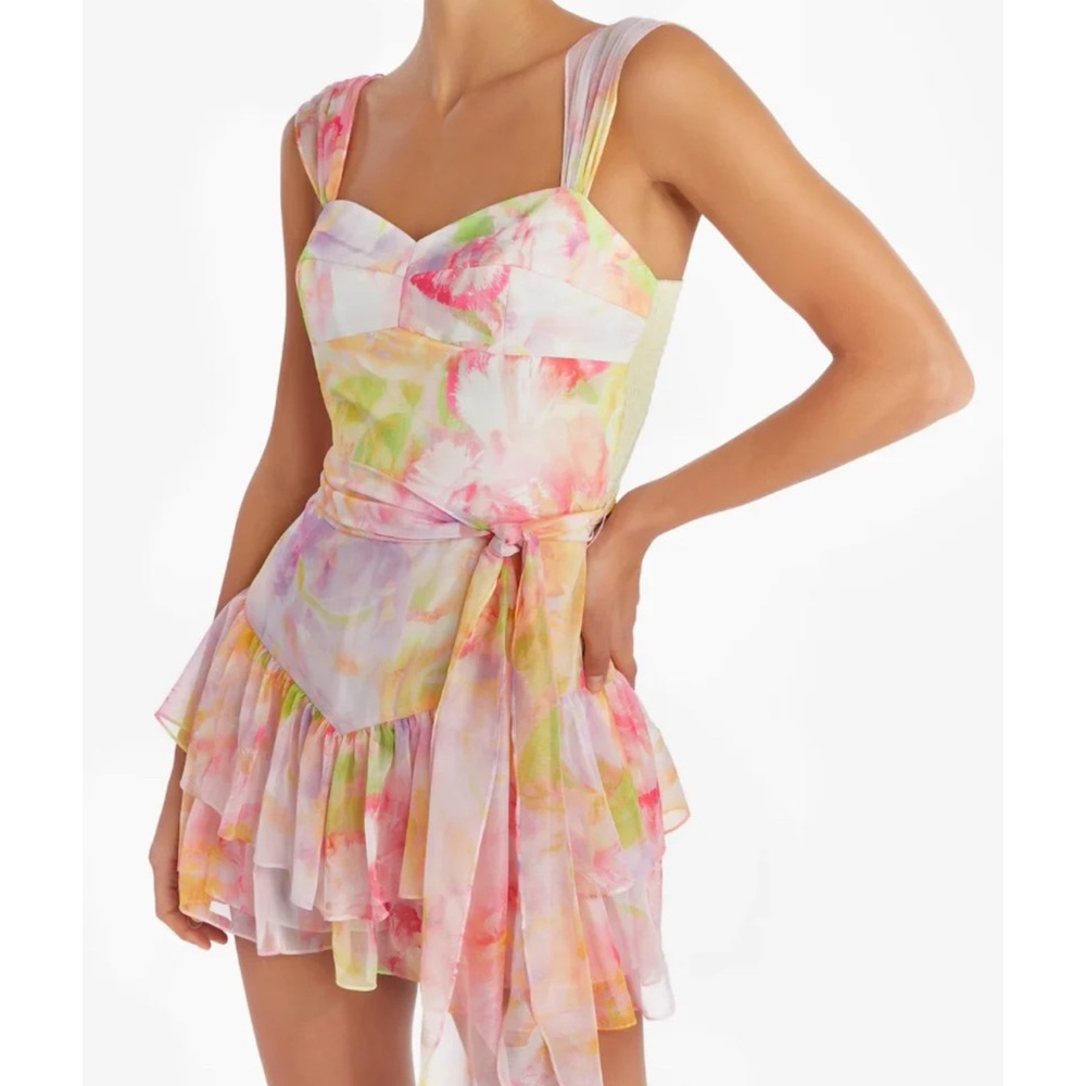 Amanda Uprichard Kendra Skort Romper in Vivian